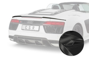 Achterspoiler | geschikt voor Audi | R8 Spyder 16- 2d cab. | type 4S | grote versie | ABS-kunststof | Glanzend zwart