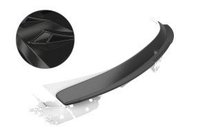 Achterspoiler | geschikt voor Opel | Insignia Sports Tourer 17-20 5d sta. / Insignia Sports Tourer 20- 5d sta. | type B | onder achterruit | ABS-kunststof | Glanzend zwart