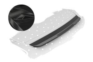 Achterspoiler | geschikt voor Porsche | Boxster 09-12 2d cab. / Cayman 09-13 3d cou. | type 987 | facelift | ABS-kunststof | Glanzend zwart