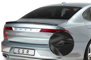 Achterspoiler | geschikt voor Volvo | S90 16-20 4d sed. / S90 20- 4d sed. | ABS-kunststof | Glanzend zwart