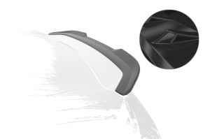 Achterspoiler | Porsche | 718 Boxster 16- 2d cab. | type 982 | ABS-kunststof | Glanzend zwart