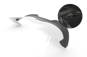 Achterspoiler | geschikt voor Peugeot | 208 12-15 3d hat. / 208 15-18 3d hat. | GTi | ABS-kunststof | Glanzend zwart