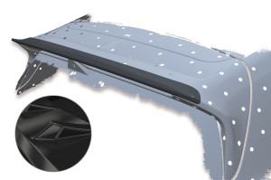 Achterspoiler | geschikt voor Hyundai | i30 17-20 5d hat. / i30 20- 5d hat. / i30 Fastback 18-20 5d hat. / i30 Fastback 20- 5d hat. / i30 Wagon 17-20 5d sta. / i30 Wagon 20- 5d sta. | type PD | N | ABS-kunststof | zwart Glanzend