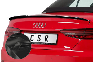 Achterspoiler | geschikt voor Audi | A5 Cabriolet 17-20 2d cab. / A5 Cabriolet 20- 2d cab. | type F5 | ABS-kunststof | zwart Glanzend