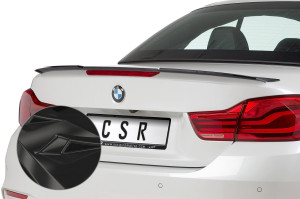 Achterspoiler | geschikt voor BMW | 4-serie Cabrio 14-17 2d cab. F33 / 4-serie Cabrio 17-20 2d cab. F33 LCI | ook M4 F83 | ABS-kunststof | Glanzend zwart