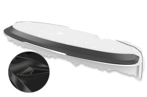 Achterspoiler | geschikt voor Ford | S-MAX 15-18 5d mpv. | MK2 | ABS-kunststof | zwart Glanzend