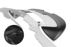 Achterspoiler | Renault | Twingo 14-19 5d hat. / Twingo 19- 5d hat. | zwart Glanzend