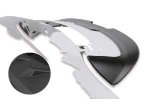 Achterspoiler | Renault | Twingo 14-19 5d hat. / Twingo 19- 5d hat. | zwart ongespoten