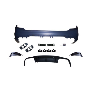 Achterbumper | Sport Look | geschikt voor Mercedes-Benz C-Klasse estate W204 -2013 | ABS Kunststof | PDC