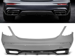 Achterbumper | geschikt voor Mercedes-Benz | E-klasse 16-20 4d sed. | W213 | E63 AMG-Style | m PDC | 01