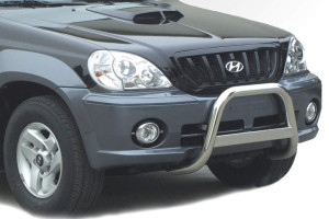 Pushbar | geschikt voor Hyundai | Terracan 01-04 5d suv. | RVS rvs zilver Medium Bar