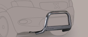 Pushbar | geschikt voor Mazda | Tribute 01-04 5d suv. | RVS rvs zilver Medium Bar