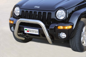 Pushbar | geschikt voor Jeep | Cherokee 01-05 5d suv. / Cherokee 05-08 5d suv. | RVS rvs zilver Super Bar