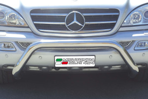 Pushbar | geschikt voor Mercedes-Benz | M-klasse 01-05 5d suv. W163 | RVS rvs zilver Super Bar | 270/400 CDI