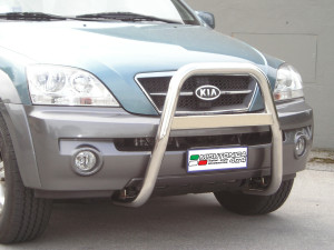 Pushbar | Kia | Sorento 02-06 5d suv. | RVS rvs zilver High Medium Bar