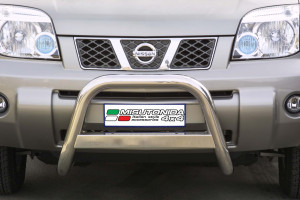 Pushbar | geschikt voor Nissan | X-Trail 03-07 5d suv. | rvs zilver Medium Bar RVS