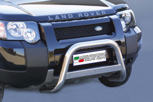 Pushbar | geschikt voor Land Rover | Freelander Hardback 03-07 3d suv. / Freelander Station Wagon 03-07 5d suv. | rvs zilver Medium Bar RVS