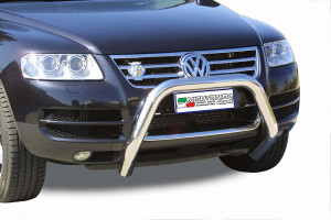 Pushbar | geschikt voor Volkswagen | Touareg 02-07 5d suv. | rvs zilver Super Bar RVS