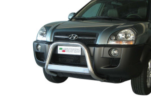 Pushbar | Hyundai | Tucson 04-10 5d suv. | RVS rvs zilver Medium Bar CE-keur