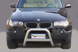 Pushbar | geschikt voor BMW | X3 04-06 5d suv. E83 | RVS rvs zilver Medium Bar