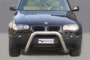 Pushbar | geschikt voor BMW | X3 04-06 5d suv. E83 | RVS rvs zilver Super Bar