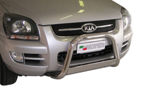 Pushbar | Kia | Sportage 04-07 5d suv. / Sportage 07-08 5d suv. | RVS rvs zilver Medium Bar CE-keur