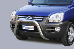 Pushbar | Kia | Sportage 04-07 5d suv. / Sportage 07-08 5d suv. | RVS rvs zilver Super Bar CE-keur