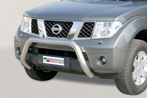 Pushbar | geschikt voor Nissan | Pathfinder 05-10 5d suv. | rvs zilver Super Bar RVS CE-keur