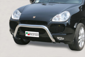 Pushbar | geschikt voor Porsche | Cayenne 02-07 5d suv. 955 / Cayenne 07-10 5d suv. 957 | rvs zilver Super Bar RVS