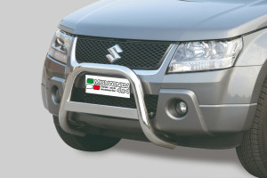 Pushbar | geschikt voor Suzuki | Grand Vitara 05-08 3d suv. / Grand Vitara 05-08 5d suv. | rvs zilver Medium Bar RVS CE-keur