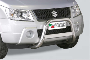 Pushbar | geschikt voor Suzuki | Grand Vitara 05-08 3d suv. / Grand Vitara 05-08 5d suv. | rvs zilver Medium Bar RVS