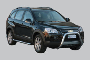 Pushbar | geschikt voor Chevrolet | Captiva 06-11 5d suv. | RVS rvs zilver Super Bar CE-keur