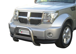 Pushbar | geschikt voor Dodge | Nitro 07-10 5d suv. | RVS rvs zilver Medium Bar