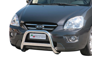 Pushbar | Kia | Carens 06-11 5d mpv. | RVS rvs zilver Medium Bar