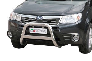 Pushbar | geschikt voor Subaru | Forester 08-11 5d suv. / Forester 11-13 5d suv. | rvs zilver Medium Bar RVS