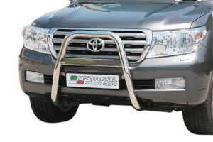 Pushbar geschikt voor Toyota Land Cruiser V8 08-12 5d suv | Roestvrij staal | Glanzend | RVS