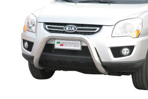 Pushbar | geschikt voor Kia | Sportage 08-10 5d suv. | RVS rvs zilver Super Bar CE-keur