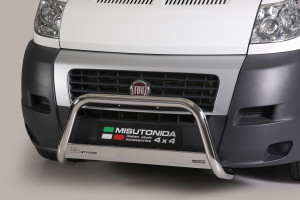 Pushbar | Fiat | Ducato Combinato 12-14 4d bus. | RVS rvs zilver Medium Bar CE-keur