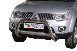 Pushbar | geschikt voor Mitsubishi | L200 12-15 2d pic. / L200 12-15 4d pic. | D.C. / C.C. | rvs zilver Super Bar RVS CE-keur