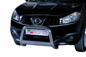 Pushbar | geschikt voor Nissan | Qashqai 10-14 5d suv. | rvs zilver Medium Bar RVS CE-keur