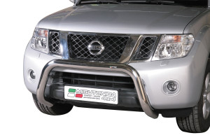 Pushbar | geschikt voor Nissan | Navara Double Cab 10-17 4d pic. | rvs zilver Super Bar RVS CE-keur