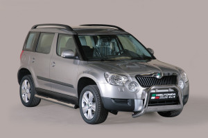 Pushbar | geschikt voor Skoda | Yeti 09-14 5d suv. | rvs zilver Medium Bar RVS CE-keur