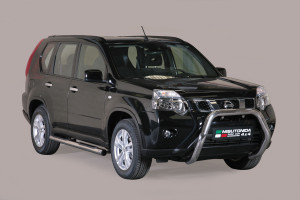 Pushbar | geschikt voor Nissan | X-Trail 10-14 5d suv. | rvs zilver Super Bar RVS CE-keur