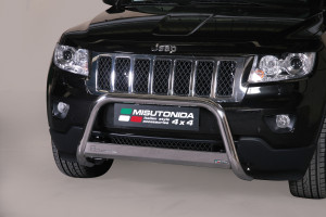 Pushbar | geschikt voor Jeep | Grand Cherokee 11-13 5d suv. | RVS rvs zilver Medium Bar CE-keur
