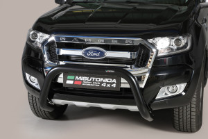 Pushbar | Ford | Ranger Double Cab 12- 4d pic. / Ranger Super Cab 12-19 4d pic. | zwart Super Bar RVS CE-keur
