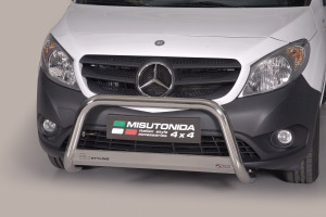 Pushbar | geschikt voor Mercedes-Benz | Citan 12-20 4d bes. | RVS rvs zilver Medium Bar CE-keur