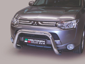 Pushbar | geschikt voor Mitsubishi | Outlander 12-15 5d suv. | rvs zilver Super Bar RVS CE-keur