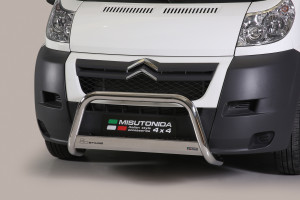 Pushbar Misutonida geschikt voor Citroen Jumper Combi 06-12 4d bus / Jumper Combi 12-14 4d bus | Roestvrij staal | Glanzend | RVS