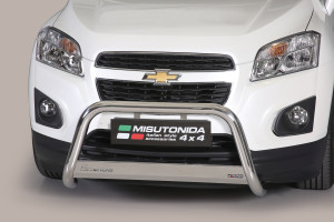 Pushbar | geschikt voor Chevrolet | Trax 13-14 5d sta. | RVS rvs zilver Medium Bar CE-keur