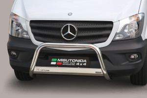 Pushbar | geschikt voor Mercedes-Benz | Sprinter Combi 12- 4d bus. | rvs zilver Medium Bar RVS CE-keur